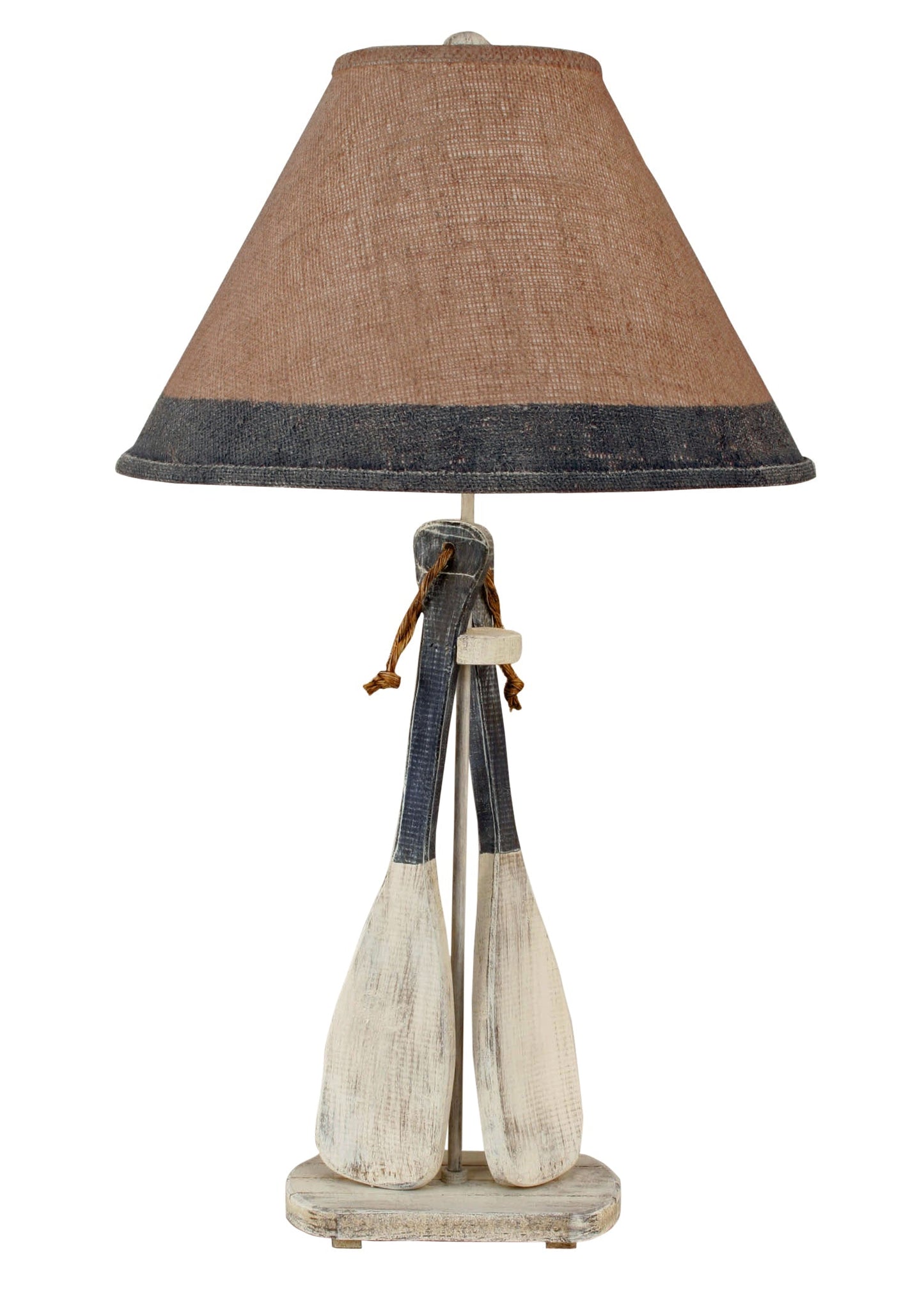 Coast Lamp Manufacturing Coastal Living 31"H Cottage & Navy Paddle With Rope Table Lamp