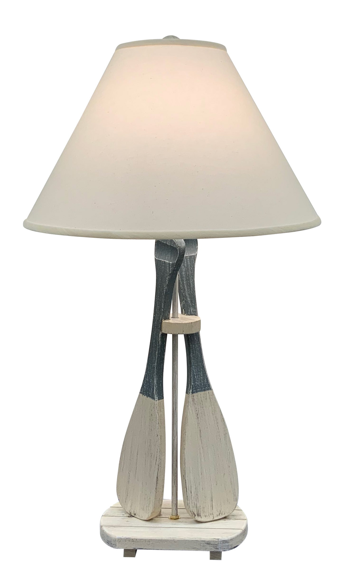 Coast Lamp Manufacturing Coastal Living 31"H Cottage & Slate 2-Paddle Table Lamp