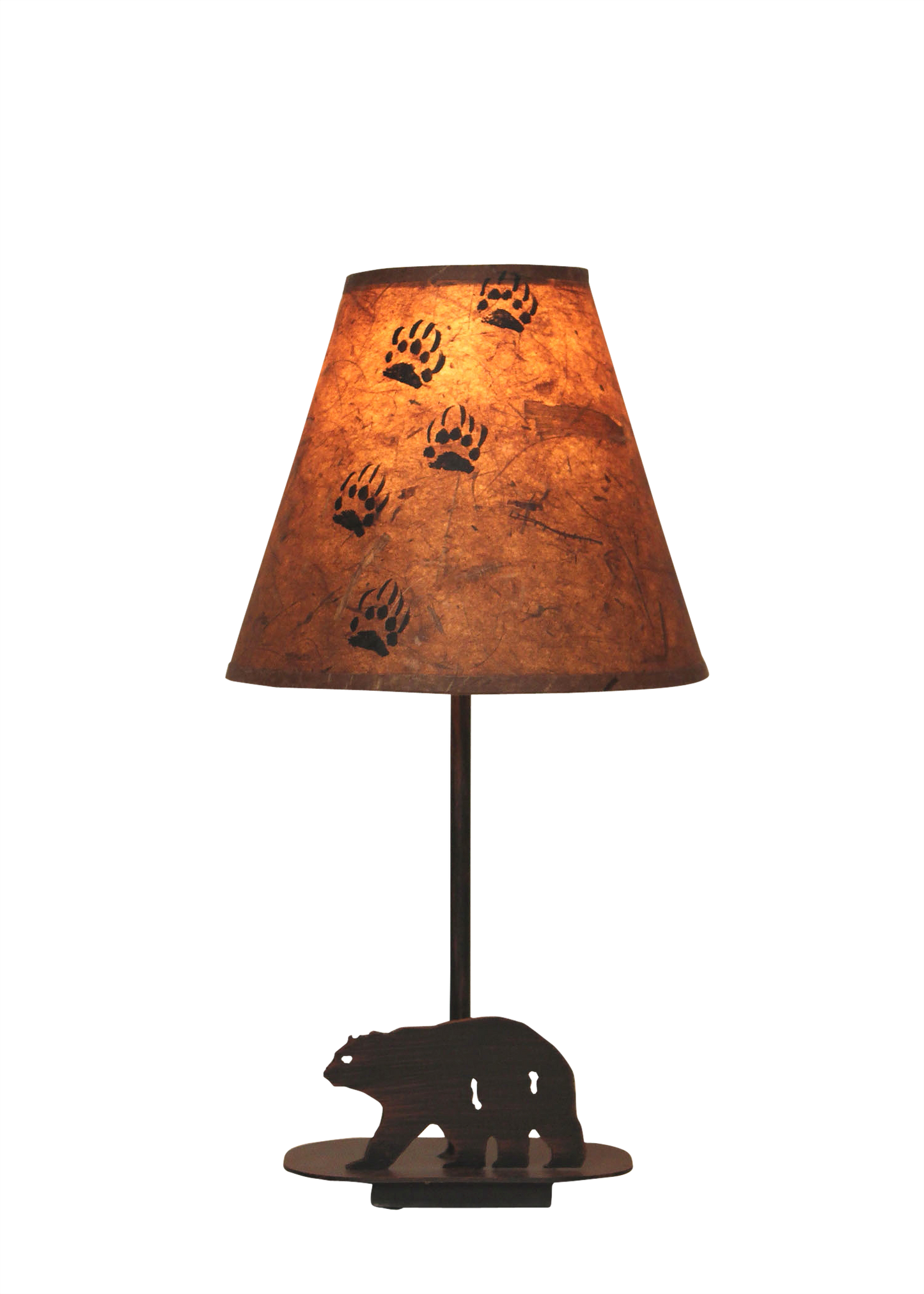 Coast Lamp Manufacturing Rustic Living 17"H Mini Iron Bear Lamp