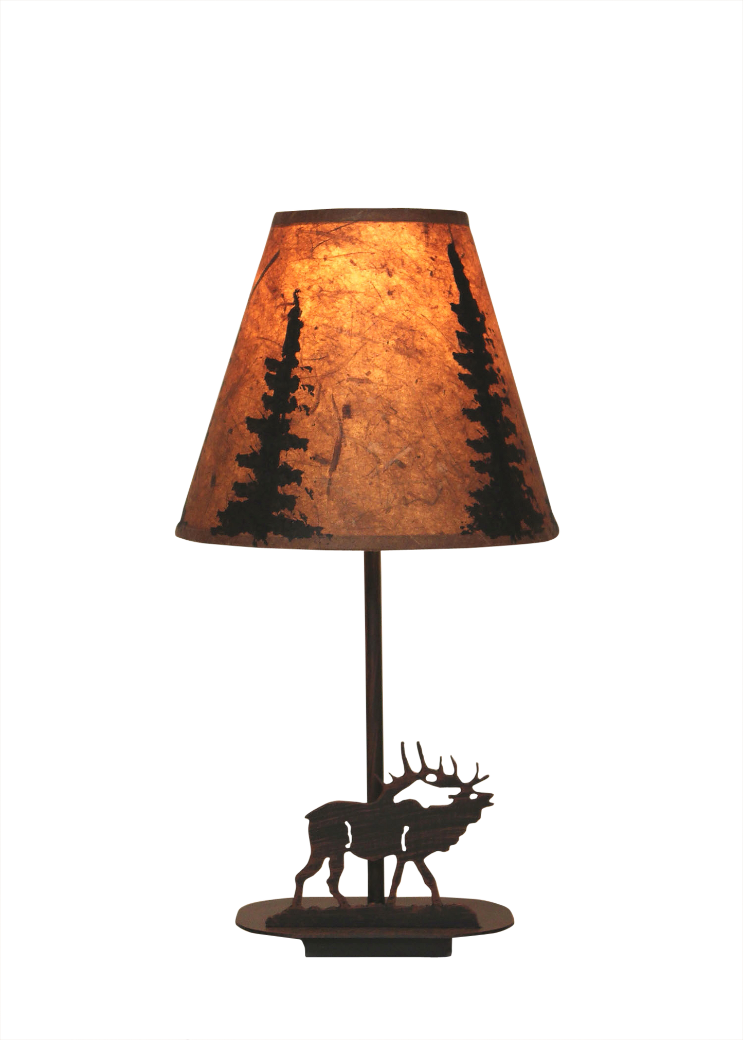 Coast Lamp Manufacturing Rustic Living 17"H Mini Iron Elk Lamp