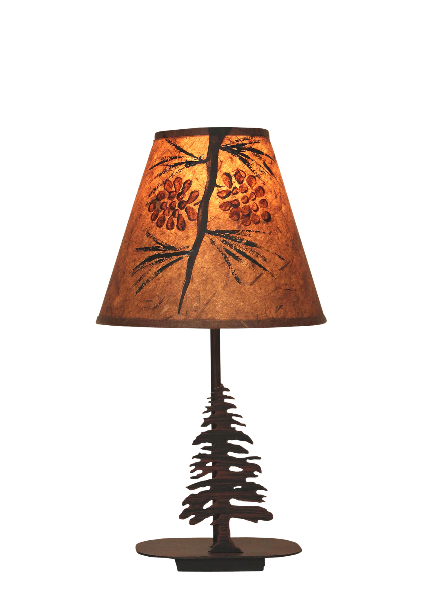 Coast Lamp Manufacturing Rustic Living 17"H Mini Iron Pine Tree Lamp