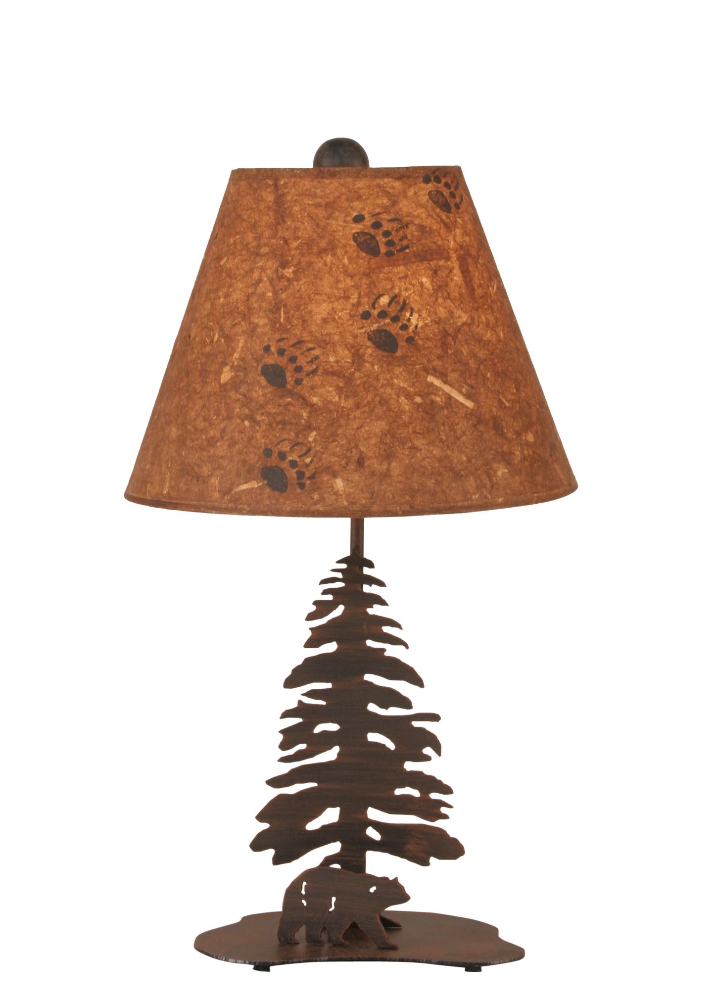 Coast Lamp Manufacturing Rustic Living 22"H Burnt Sienna Tree And Bear Accent Lamp