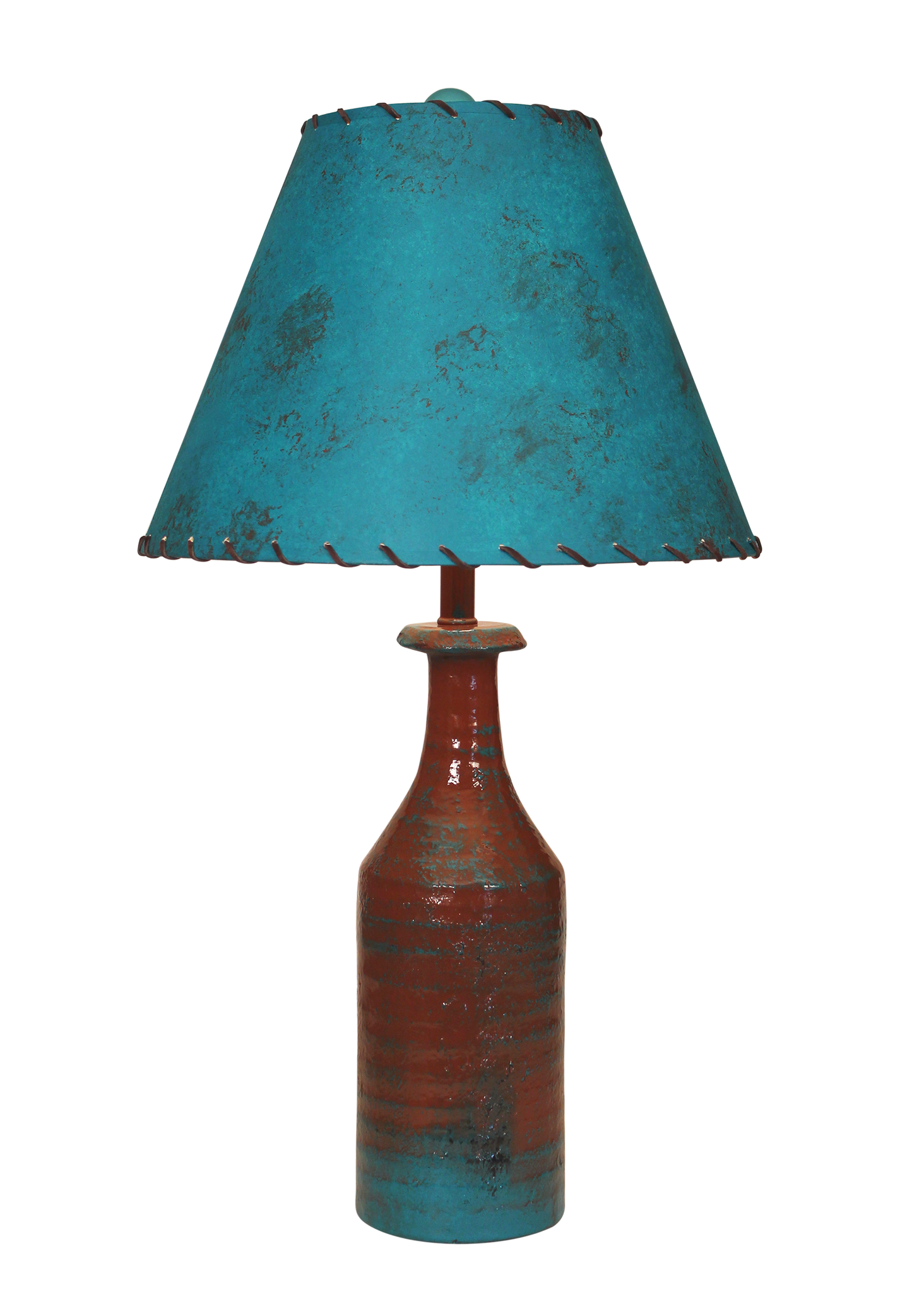 Coast Lamp Manufacturing Rustic Living 28"H Pueblo Tall Textured Table Lamp With Jade Laced Shade