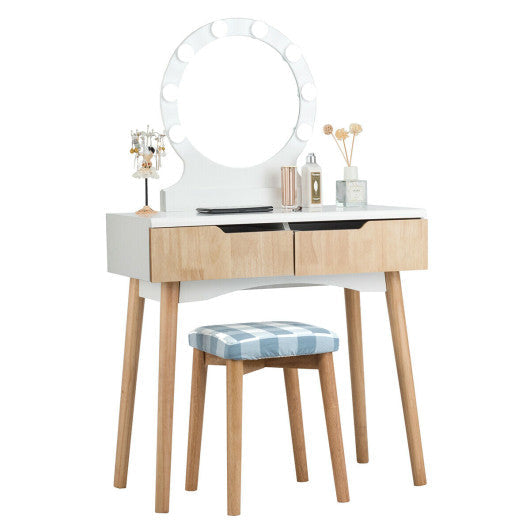 Costway 11 Bulbs LED Vanity Dimmable Mirror Hollywood Lights Kit