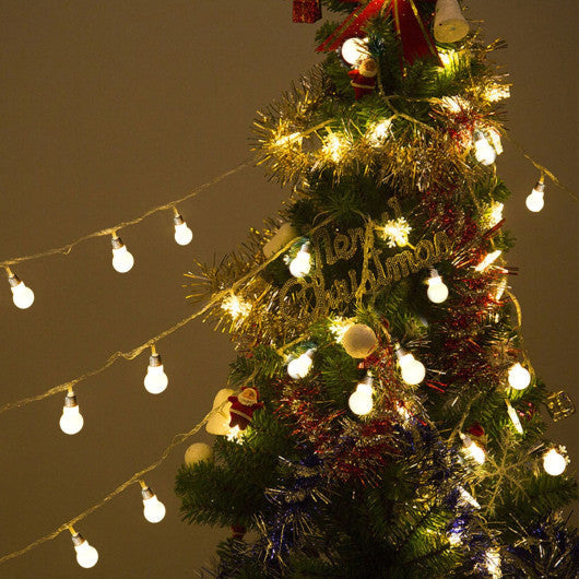 Costway 30' 30 LED Warm White String Ball Lights Christmas Wedding Party Decor Fairy Lamp