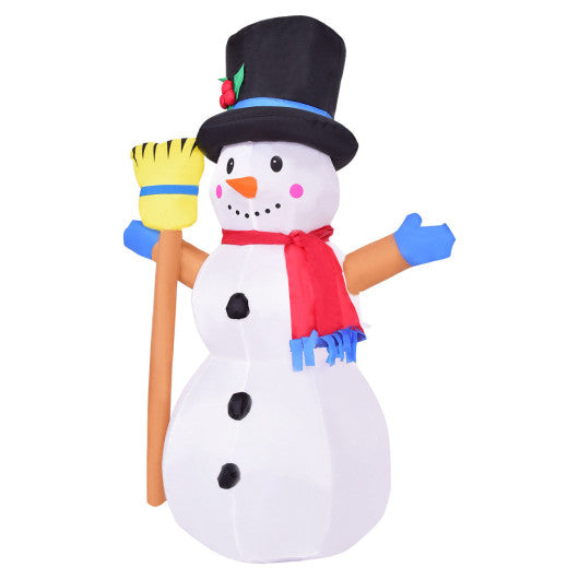 Costway 4" Indoor/Outdoor LED Inflatable Lighted Christmas Snowman