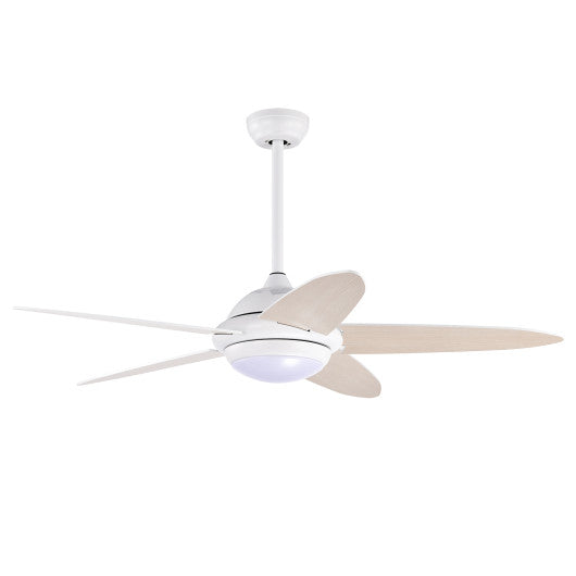 Costway 52" White Ceiling Fan with Lights and 3 Lighting Colors