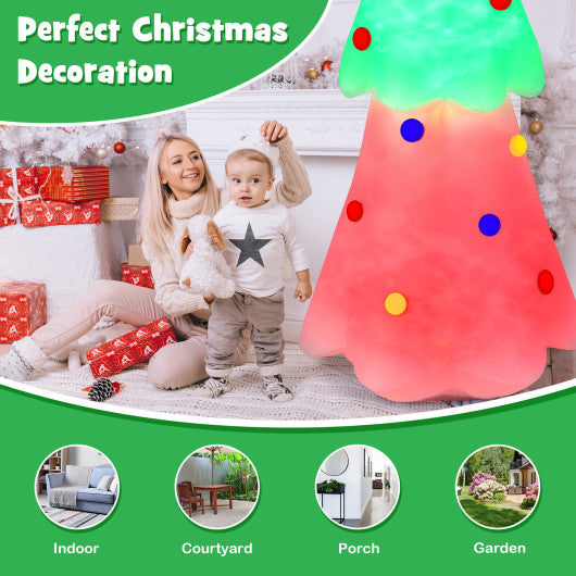 Costway 6.2' Inflatable Christmas Tree with Topper Star and Lights