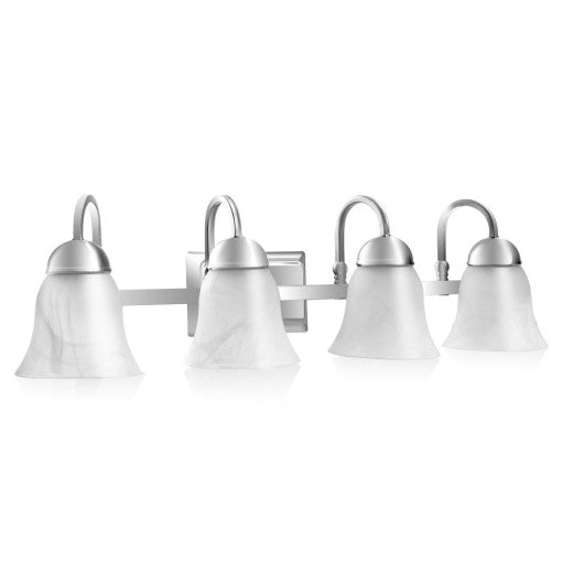 Costway Bath Light 4-Light LED Brushed Nickel Vanity