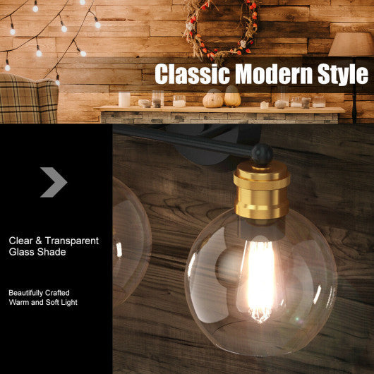 Costway Modern 3-light Bubbled Glass Vanity Light