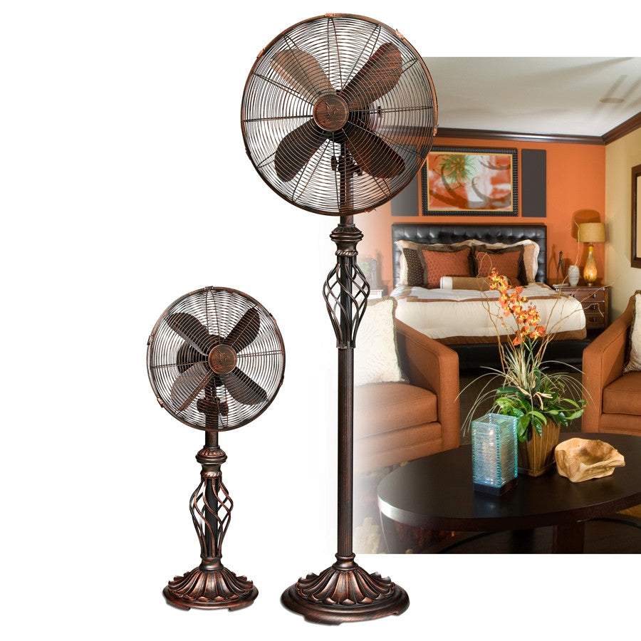 Deco Breeze Prestige 55" Brown Indoor Pedestal Floor Fan