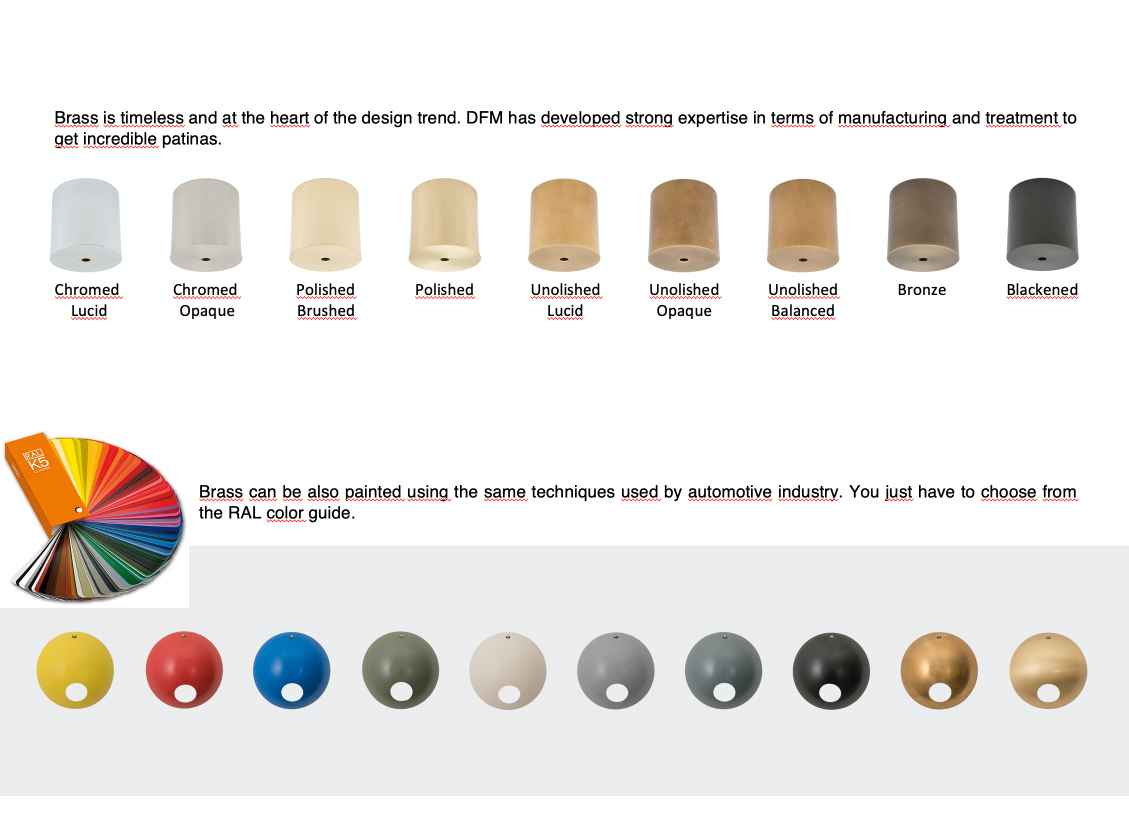 Design for Macha Helios Octo II Ceiling or Wall-Mounted Unpolished Opaque Eight-Armed Brass Lamp