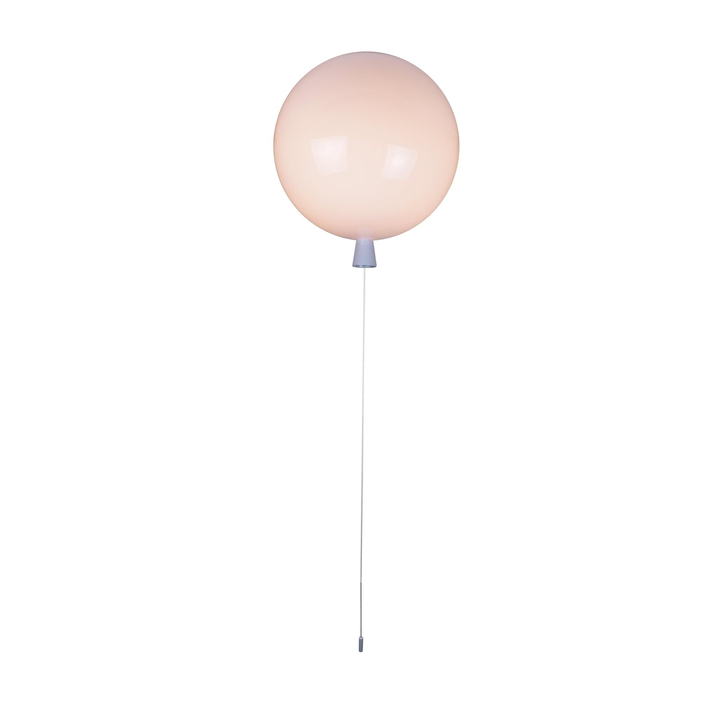 EQ Light Balloon 13" White Acrylic RGB LED Semi Flush Mount