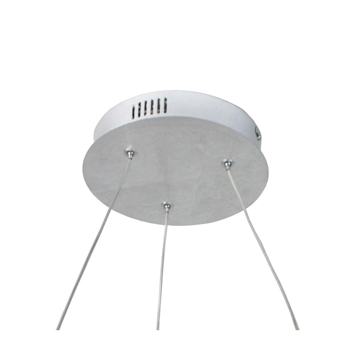 EQ Light Circular Knot 23" Silver 32-Watt Pendant Light