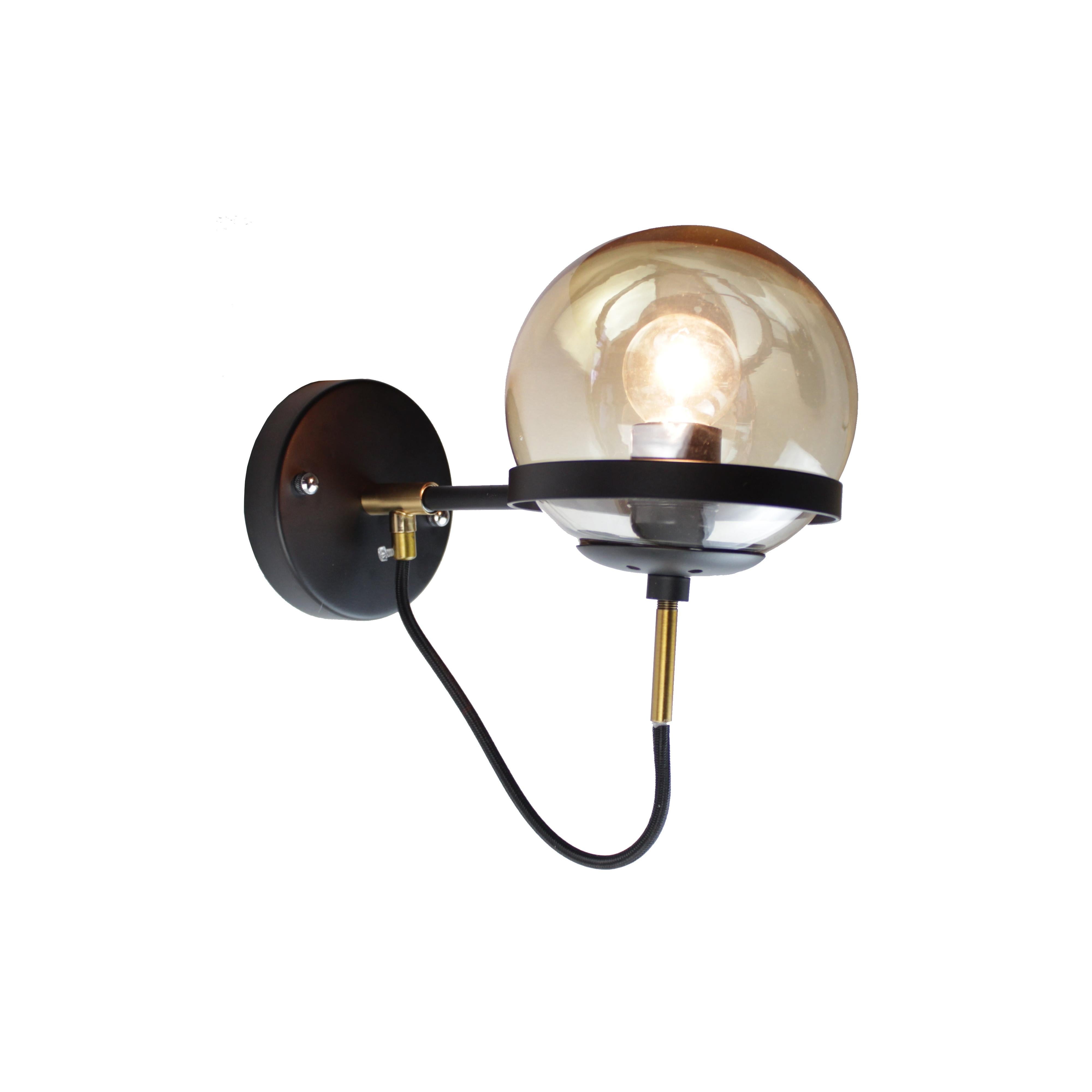 EQ Light Industrial 11" Black Globe Wall Sconce – Lamps Depot