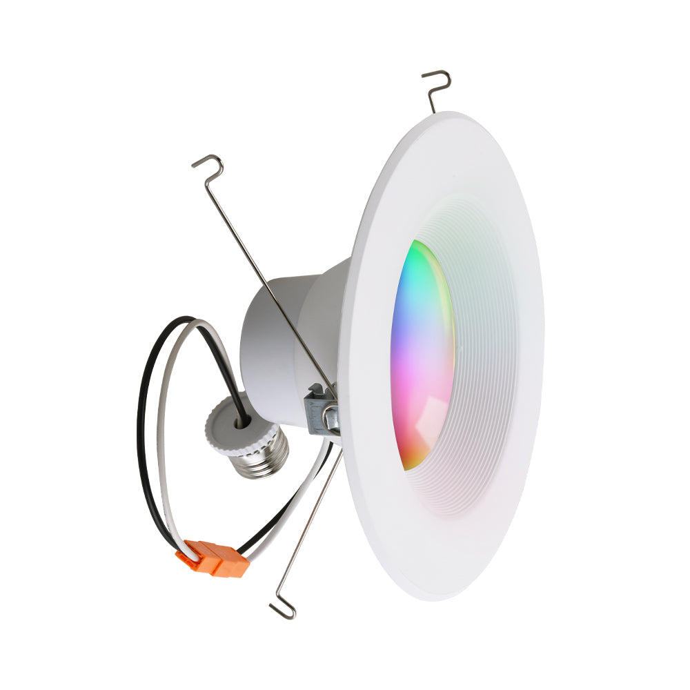 Euri Lighting 13W Dimmable 2700K-5000K RGB Smart Wi-Fi LED Downlight