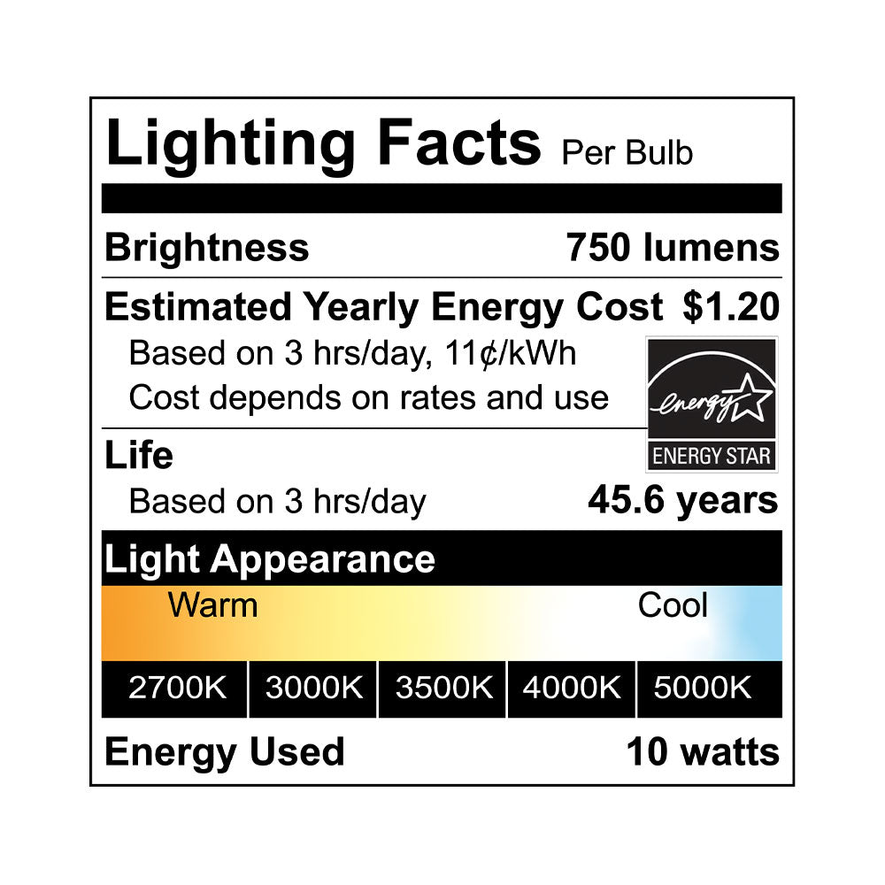 Euri Lighting 5" Dimmable 10W 2700-5000K LED Downlight