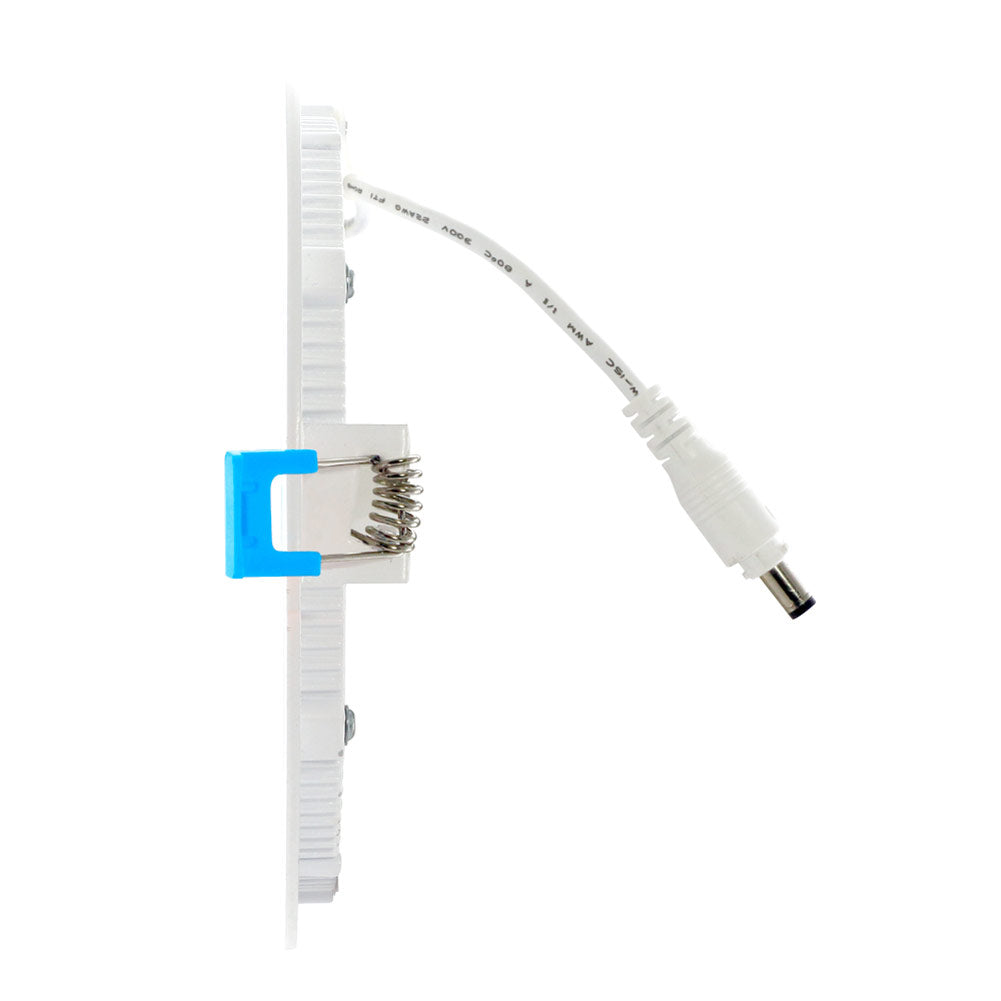 Euri Lighting 7" Dimmable 12W 4000K LED Recessed Slim Downlight Rated For 50,000 Hours
