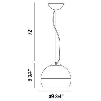 Eurofase Lighting Chromos 10" Small Dimmable Incandescent Chrome Pendant Light With Hand-Blown Clear Glass Shade