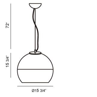 Eurofase Lighting Chromos 16" Large Dimmable Incandescent Chrome Pendant Light With Hand-Blown Clear Glass Shade