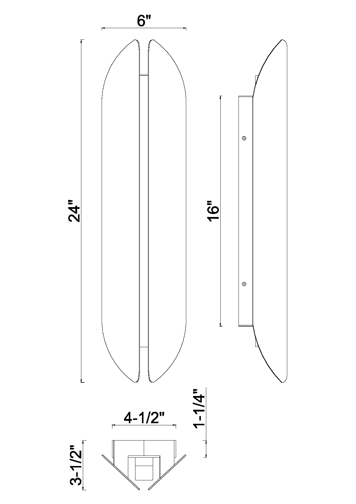 Eurofase Lighting Inntra 24" 1-Light Integrated LED Damascus Brass Outdoor Wall Sconce