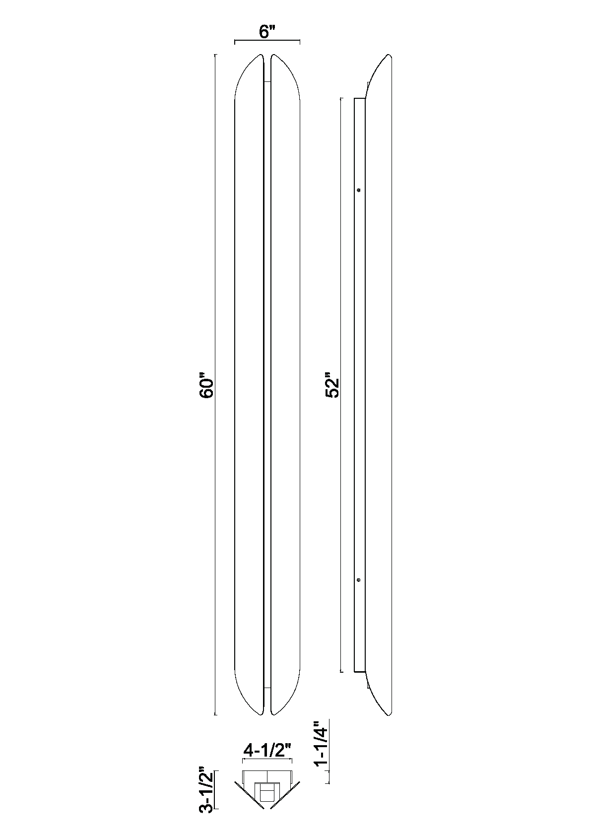 Eurofase Lighting Inntra 60" 1-Light Integrated LED Damascus Brass Outdoor Wall Sconce