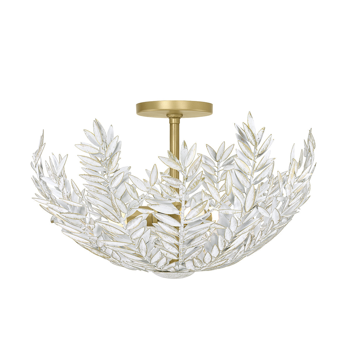 Eurofase Lighting Jalore 22" 3-Light Distressed White Flush Mount