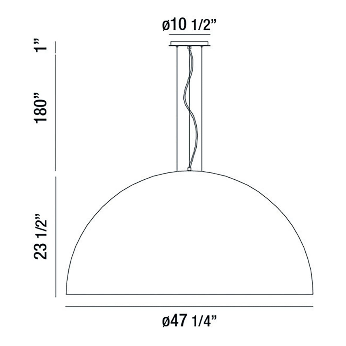 Eurofase Lighting Laverton 47" 1-Light Integrated LED White Glass Shade Matte Black Metal Pendant Light