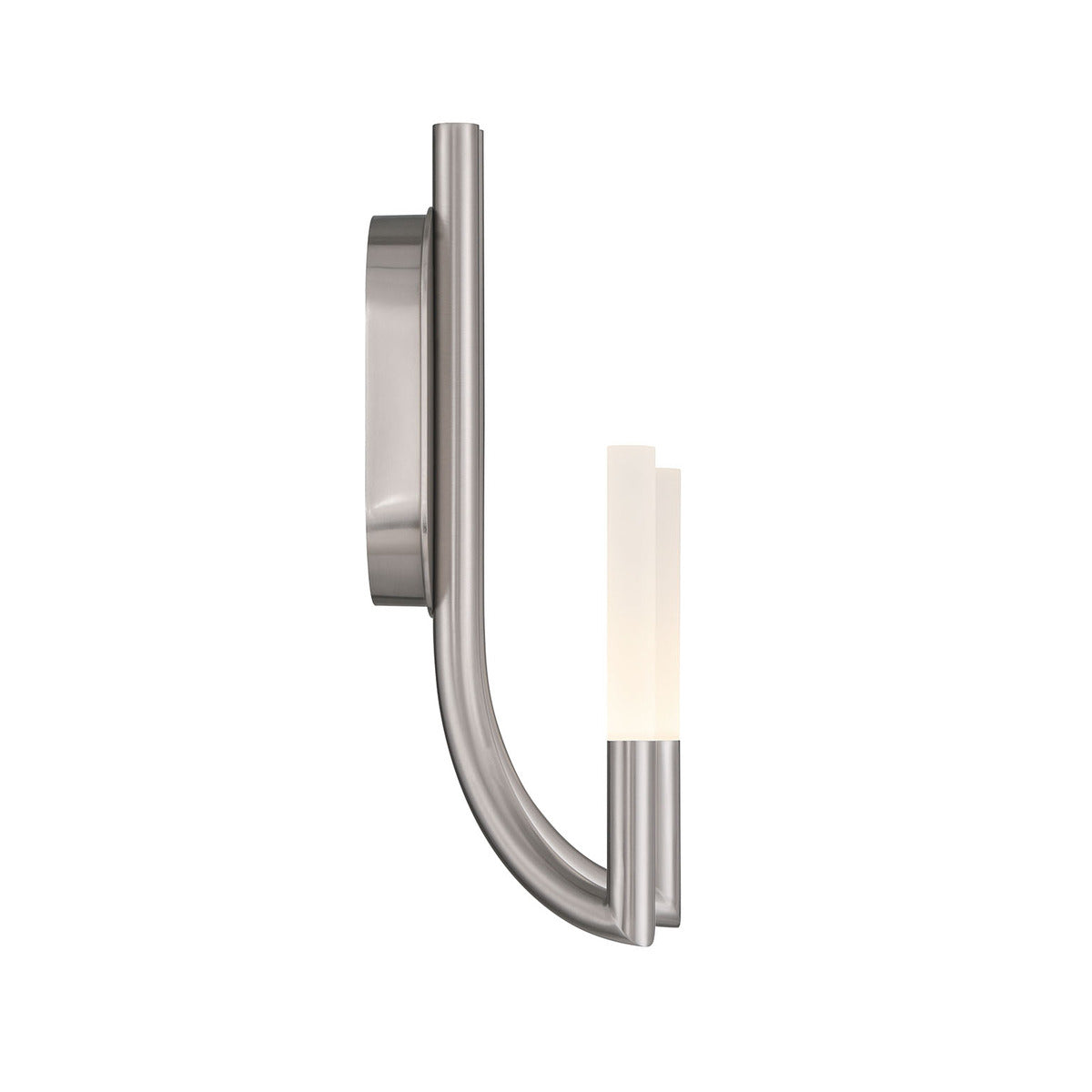 Eurofase Lighting Olette 17" 2-Light Integrated LED Acrylic Shade Brushed Nickel Steel Wall Sconce