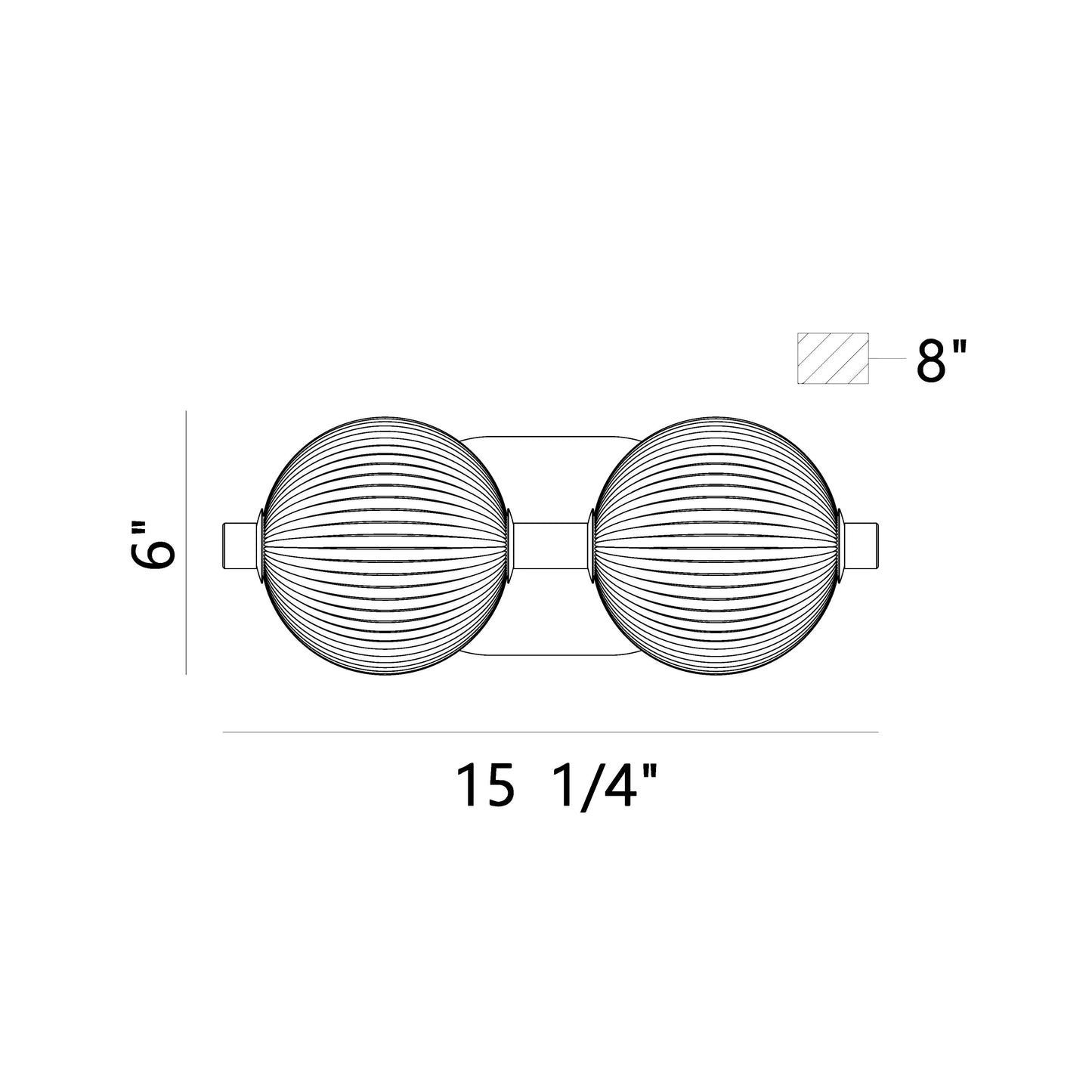 Eurofase Lighting Palmas 15" 2-Light Integrated LED Frosted Glass Shade Gold Vanity Light