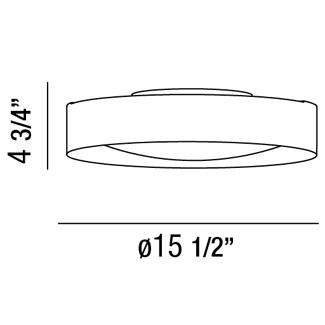 Eurofase Lighting Saturn 16" 3-Light Incandescent Satin Nickel Flush Mount With Opal White Shade