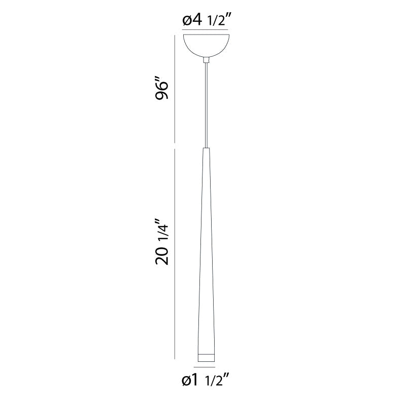 Eurofase Lighting Tassone 2" Dimmable Integrated LED Chrome Pendant Light With Frosted Acrylic Shade