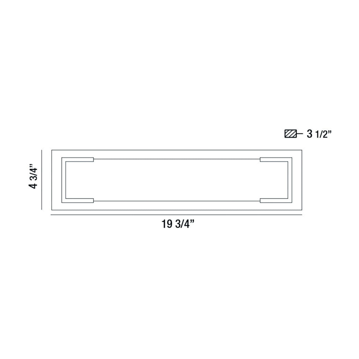 Eurofase Lighting Thornhill 20" Large Dimmable Integrated LED Black Outdoor Wall Sconce With White Glass Shade