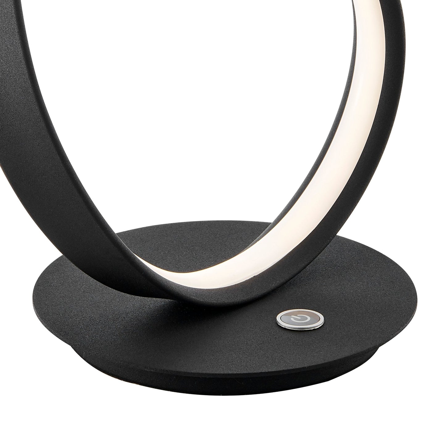 Finesse Decor Amsterdam 8" W x 26" H Black Finish 1-Light LED Strip Table Lamp With Touch Dimmer