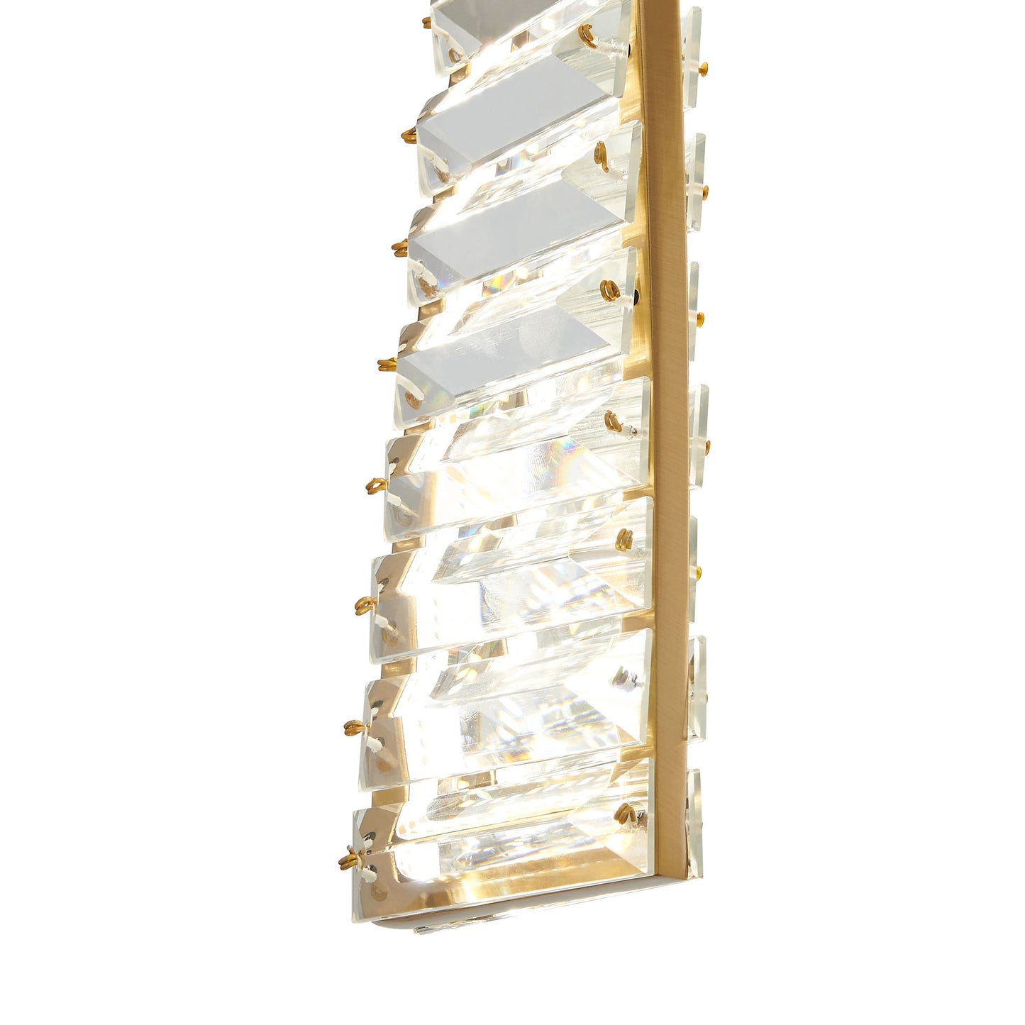 Finesse Decor Efell Gold Finish 1-Light Chandelier