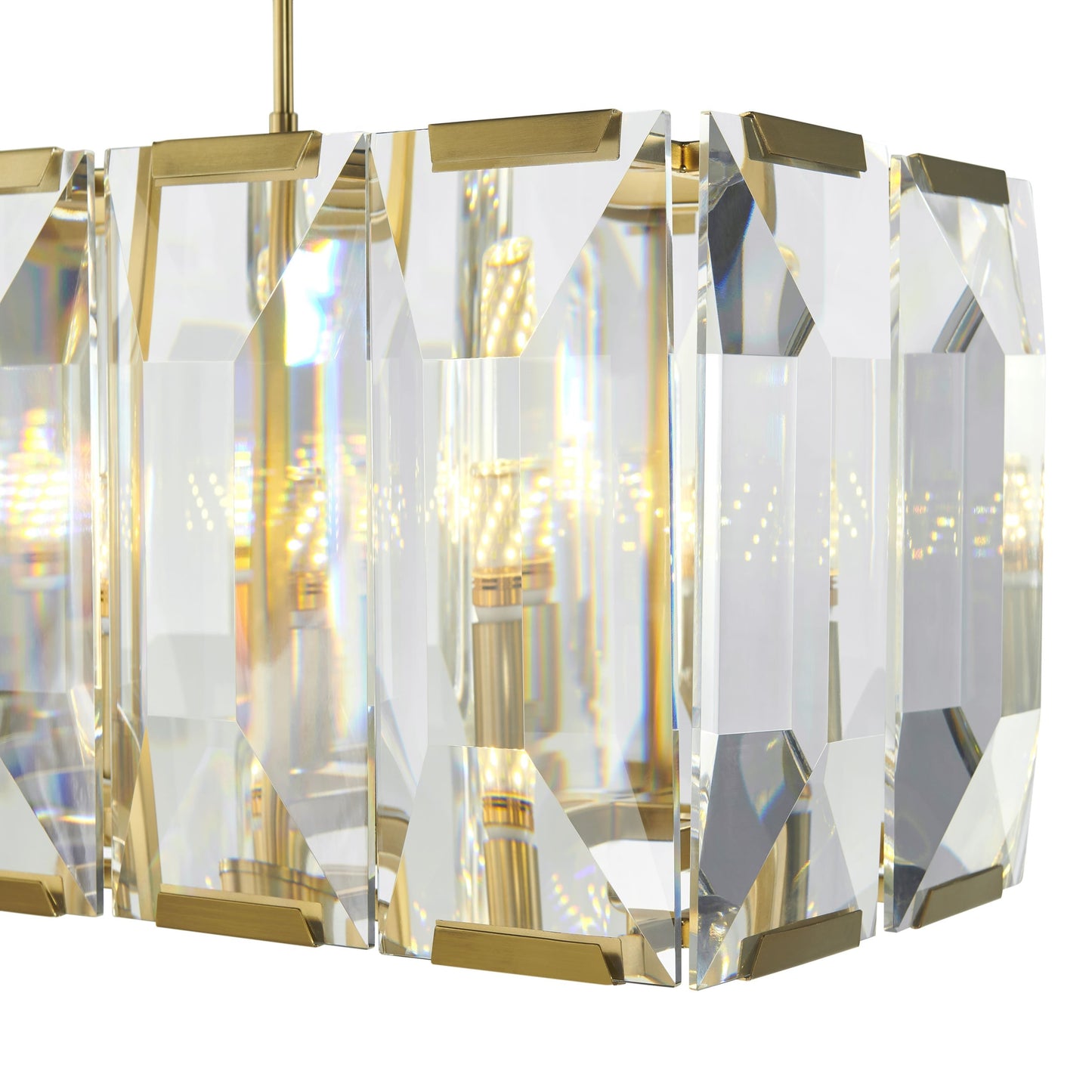 Finesse Decor Schumann Symphony 17" Gold Finish LED Chandelier