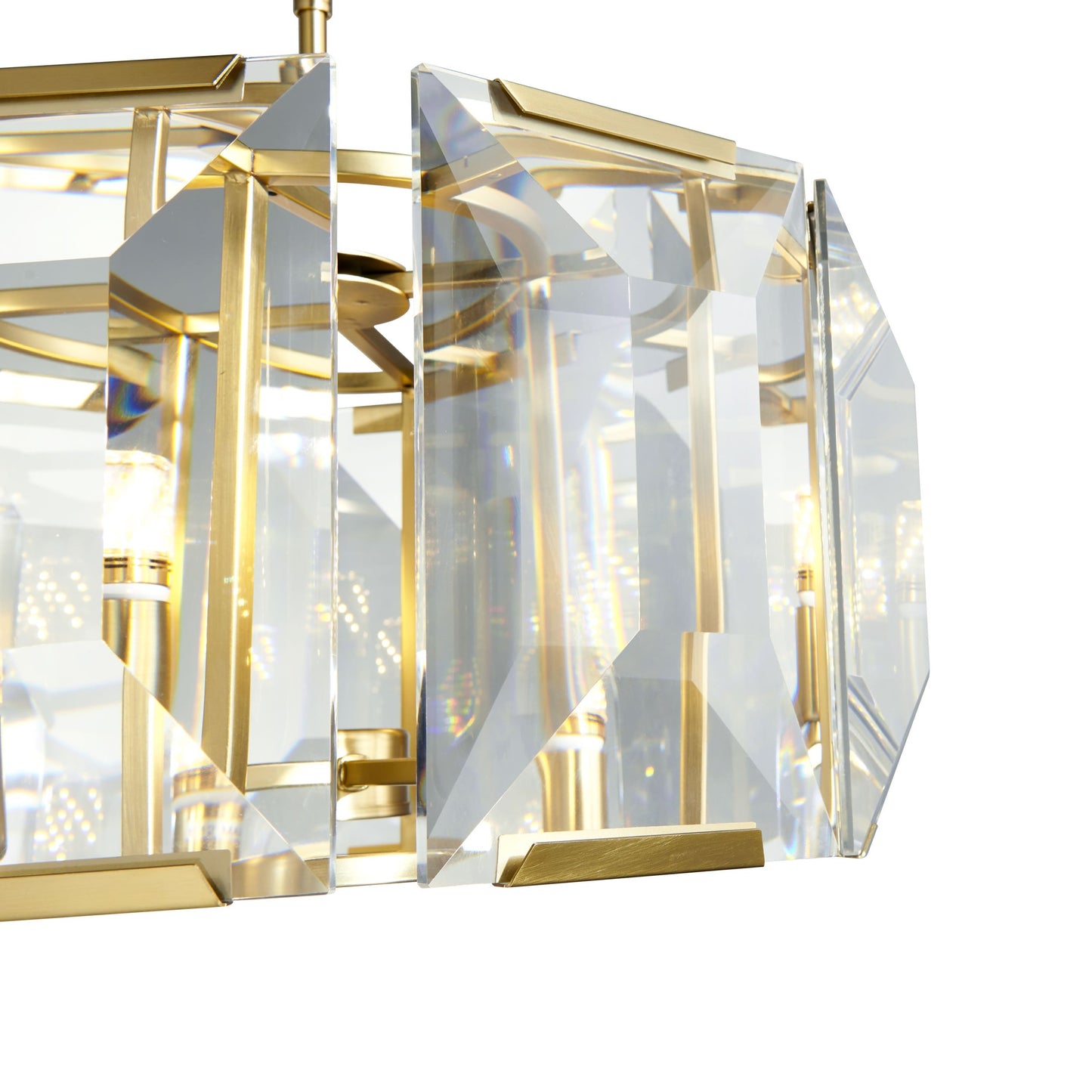 Finesse Decor Schumann Symphony 19" Gold Finish Chandelier