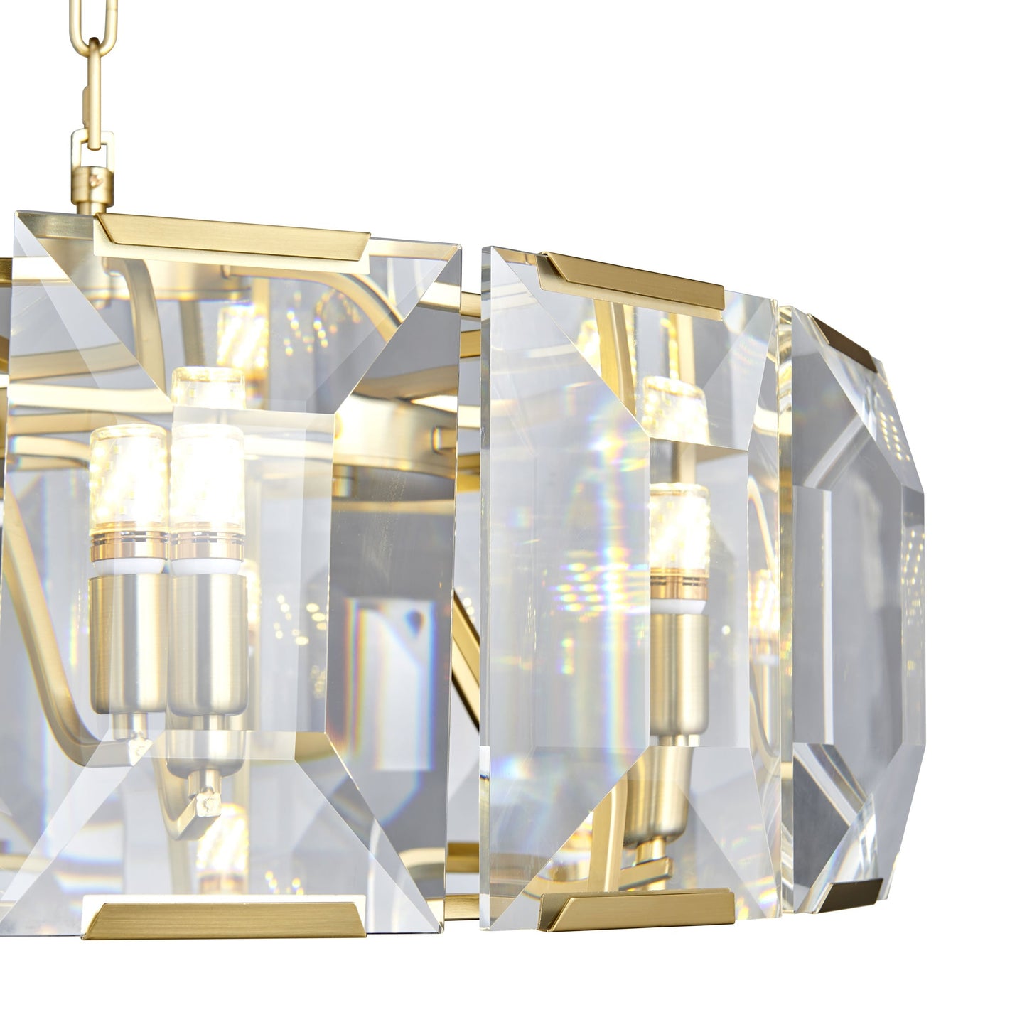 Finesse Decor Schumann Symphony 30" Gold Finish Chandelier