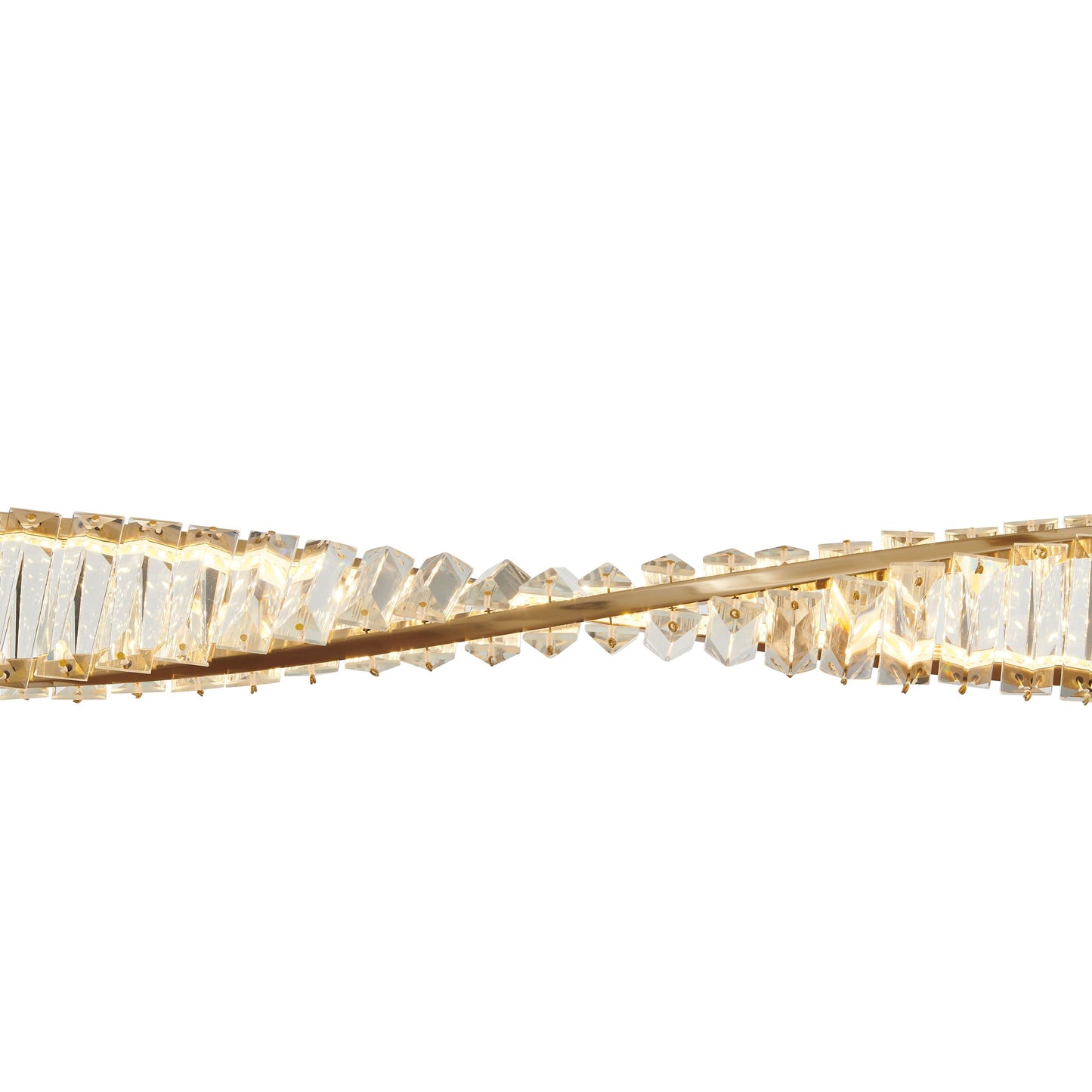 Finesse Decor Towson 5" Brushed Gold Finish 1-Light LED Chandelier