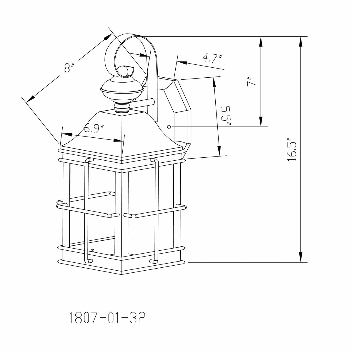 Forte Lighting Essex 7" Steel Antique Bronze Outdoor Wall Light With Clear Seeded Glass Panels Shade