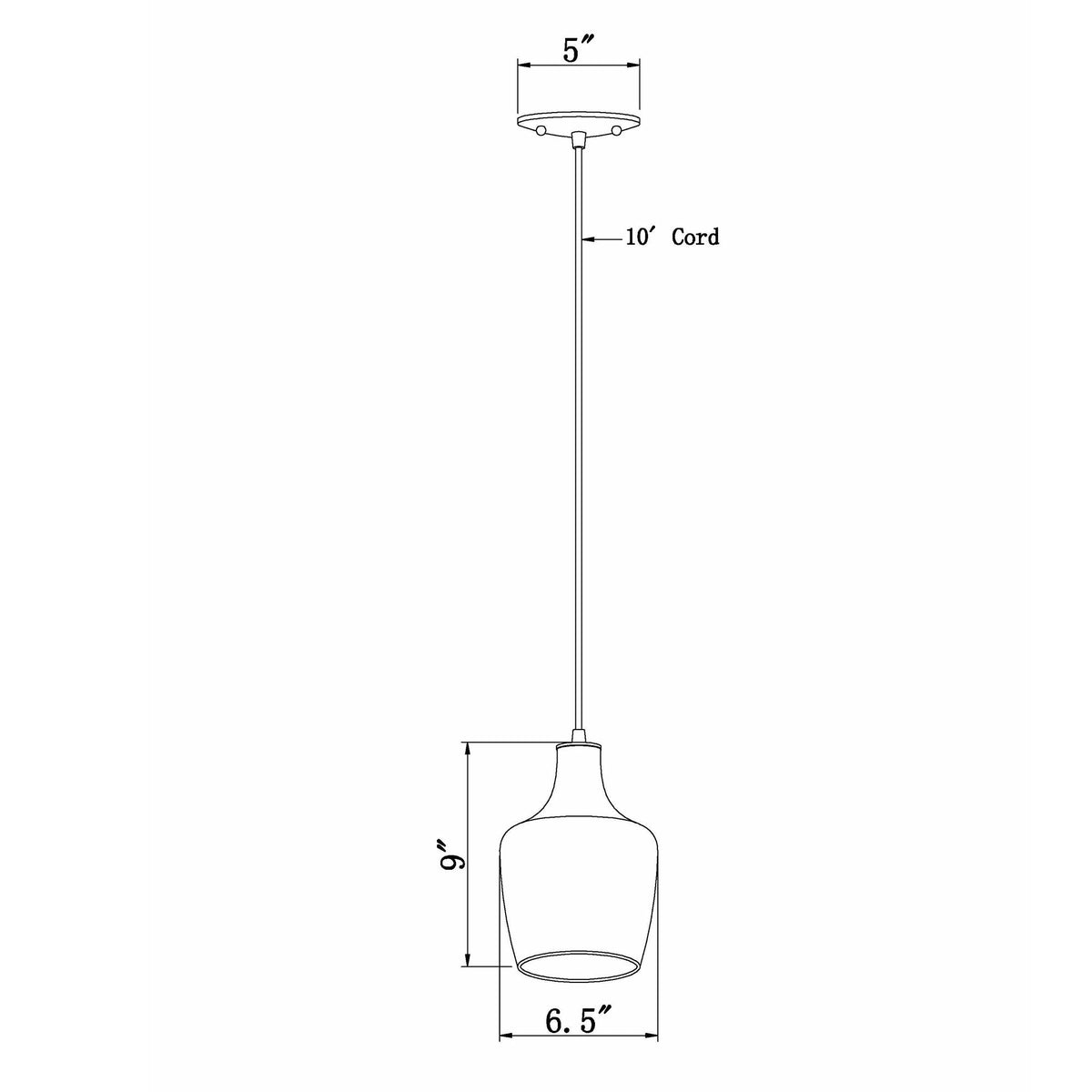 Forte Lighting Milo 7" Steel Antique Bronze Pendant With Clear Glass Shade