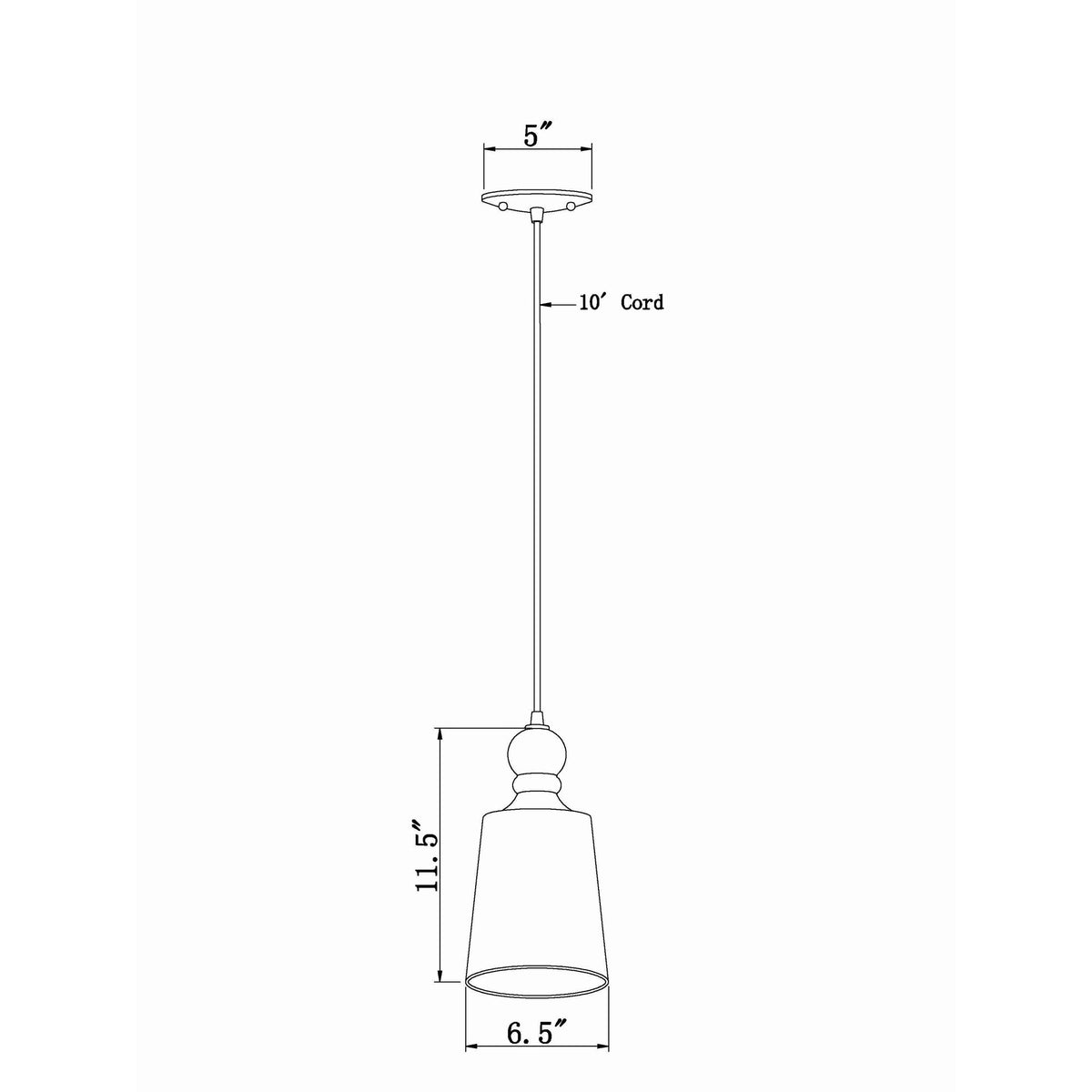 Forte Lighting Milo 7" Steel Brushed Nickel Mini Pendant With Clear Glass Shade