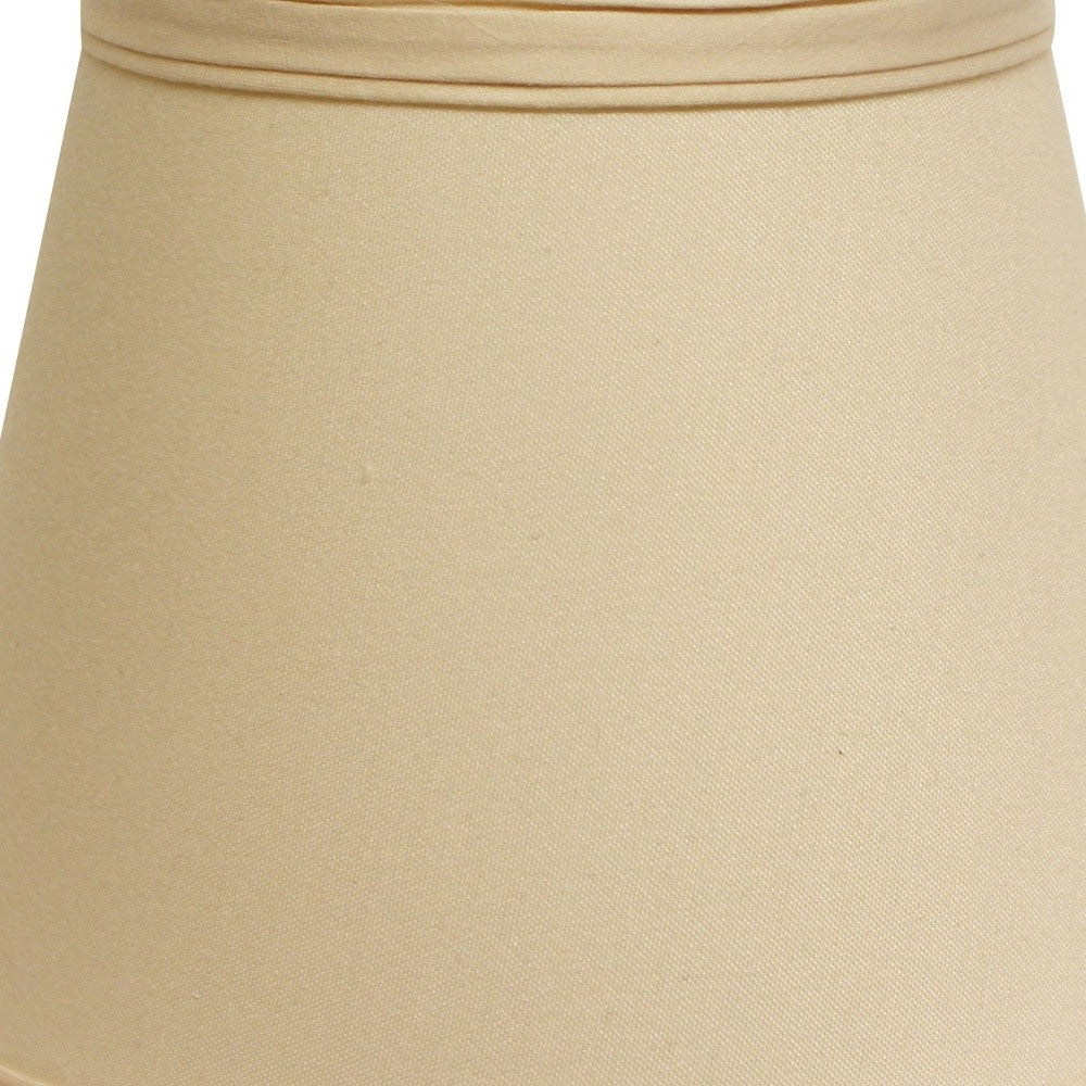 HomeRoots 12" Empire Hardback Slanted No Slub Lampshade in Slate Grey Finish