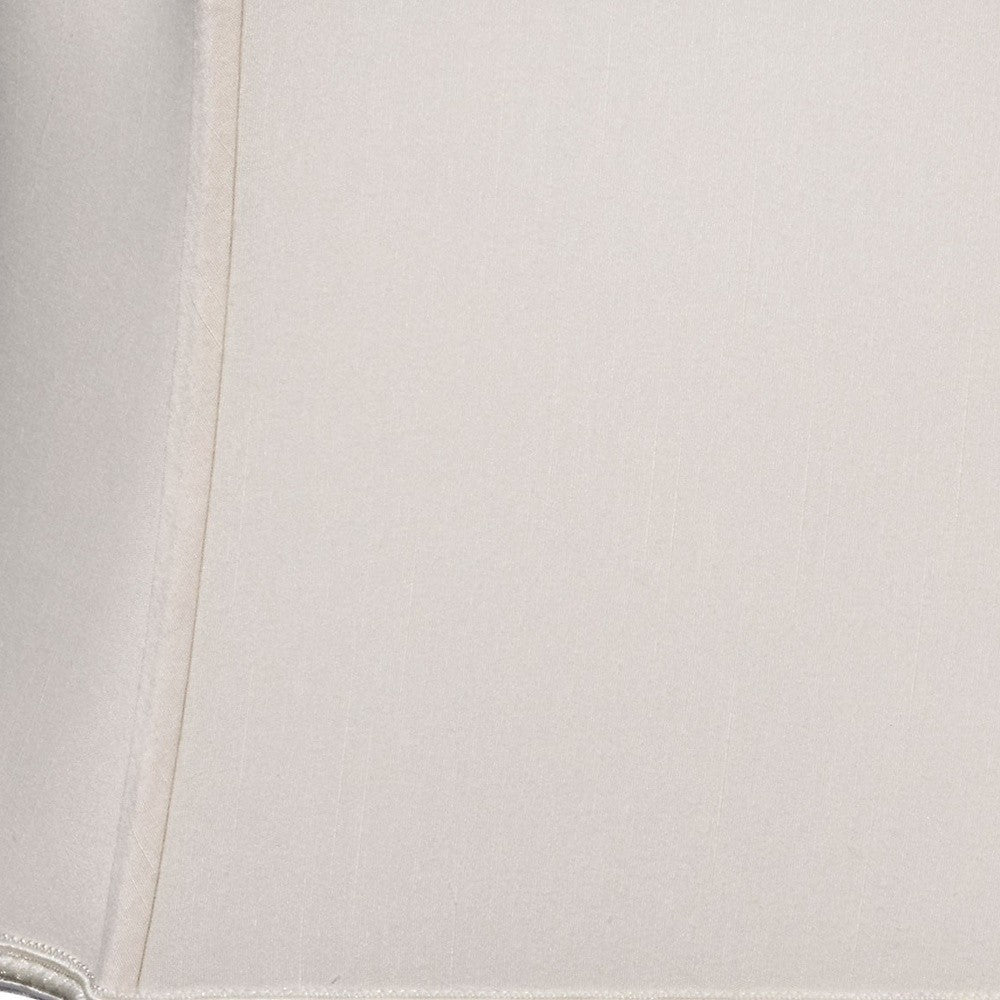 HomeRoots 12" Premium Oblong Shantung Lampshade in Cream Finish