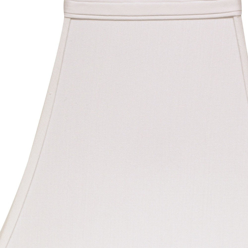 HomeRoots 14" Squre Bell No Slub Lampshade in White Finish