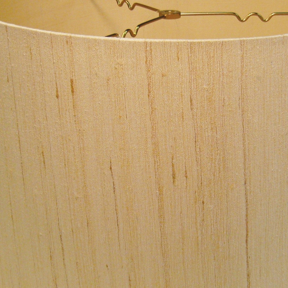 HomeRoots 16" Inherent Slanted Drum Raw Silk Lampshade