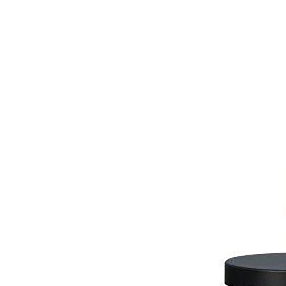 HomeRoots 16" Metal Desk Table Lamp With Dome Shade in Black Finish