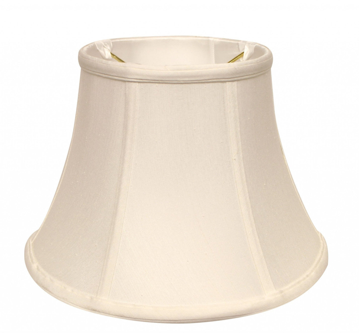 HomeRoots 18" Drum Monay Shantung Lampshade in White Finish