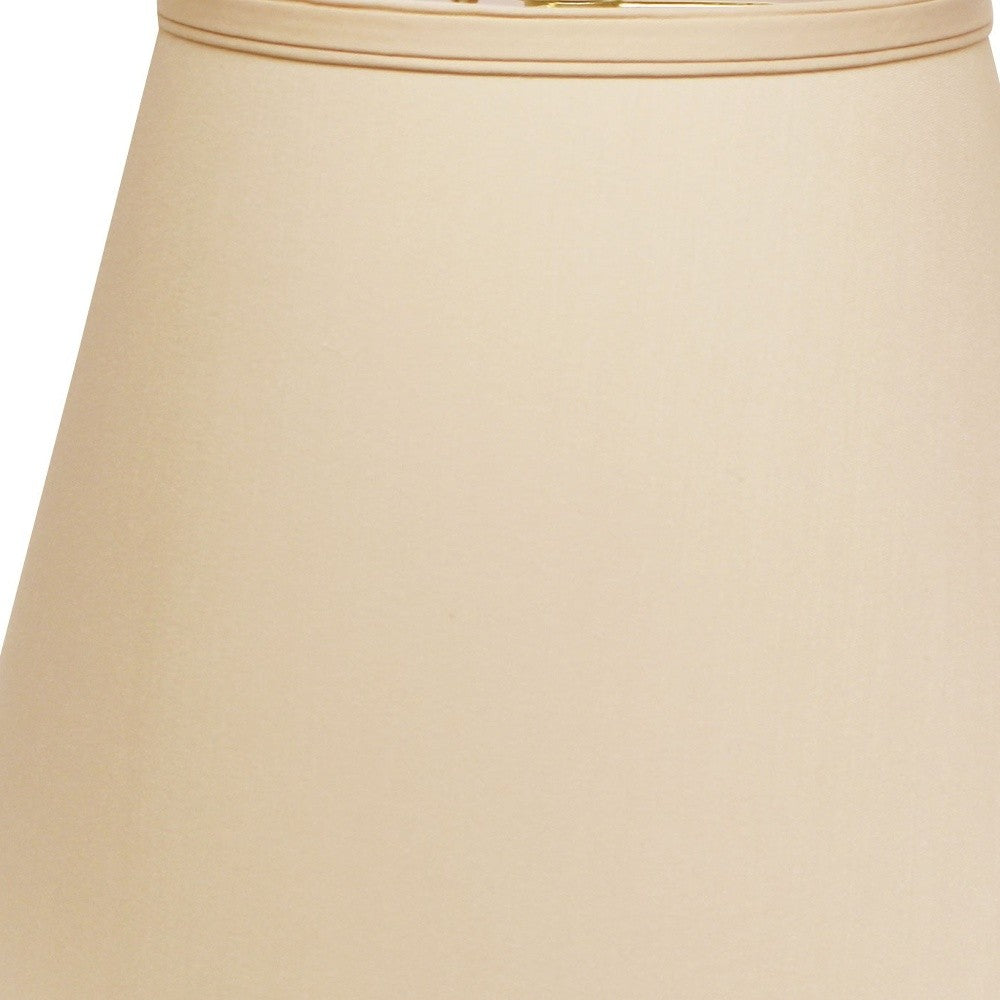 HomeRoots 18" Empire Deep Slanted No Slub Lampshade in Slate Grey Finish