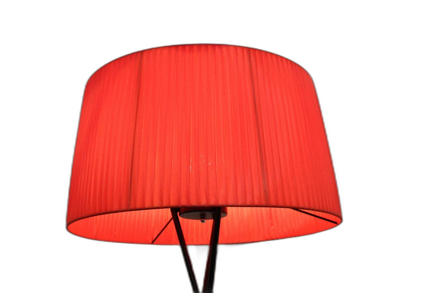 HomeRoots 20" x 20" x 69" Floor Lamp With Red Metal Finish